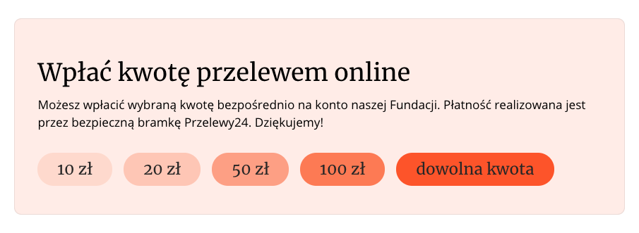 linki płatnicze na stronie różne kwoty